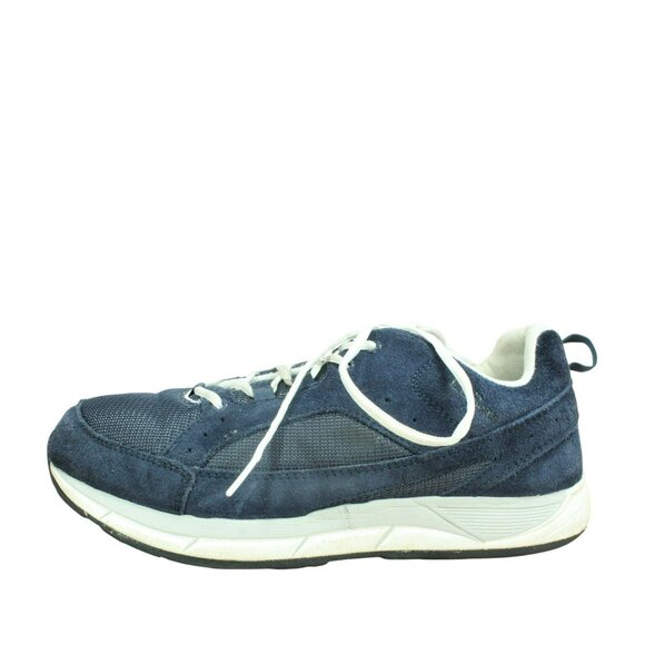 LL Bean Comfort Low Top Walking Shoes Blue Mesh Lace Up Size 11 Wide - Picture 1 of 9